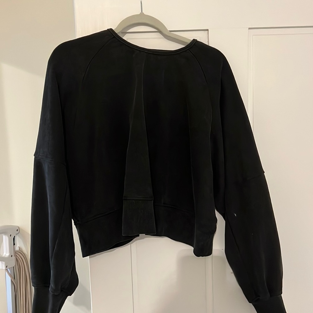 Lulus open back sweater, charcoal gray, size medium
